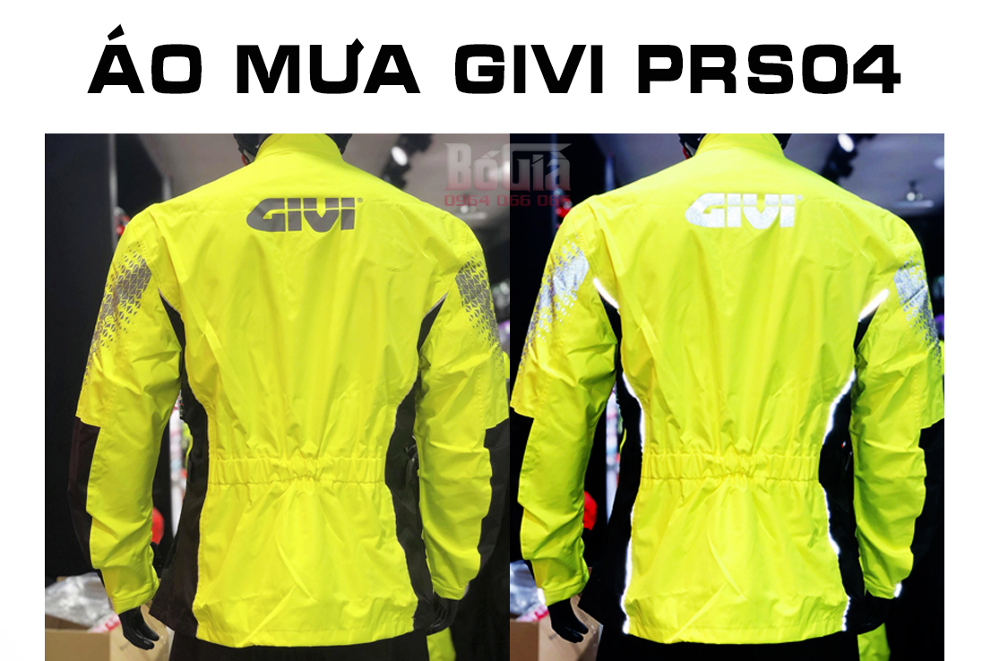 Dải phản quang trên áo mưa GIVI PRS04