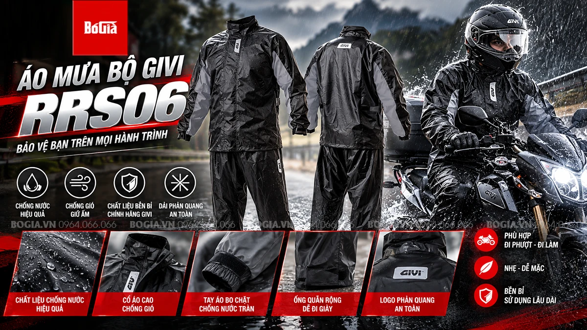 Áo mưa bộ Givi RRS06