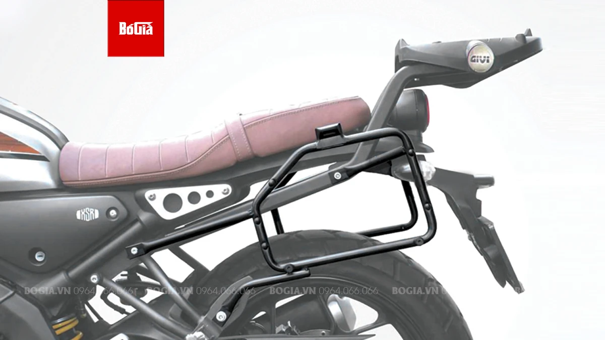 Baga hông Givi là mảnh ghép quan trọng để kết nối thùng Givi gắn hai bên sườn xe