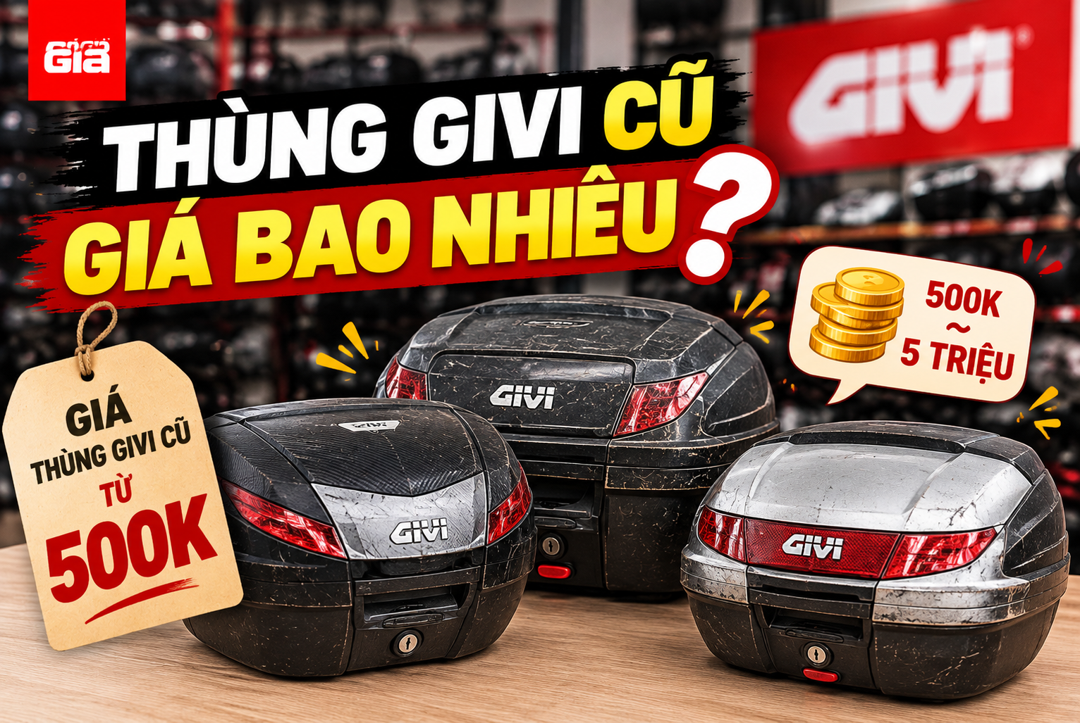 Thùng Givi cũ giá bao nhiêu