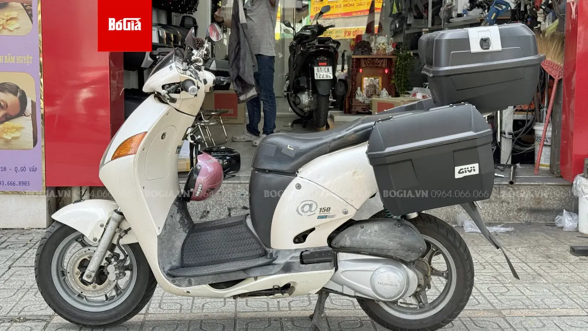 Lắp đặt thùng hông Givi cho xe A Còng tại Bố Già Givi
