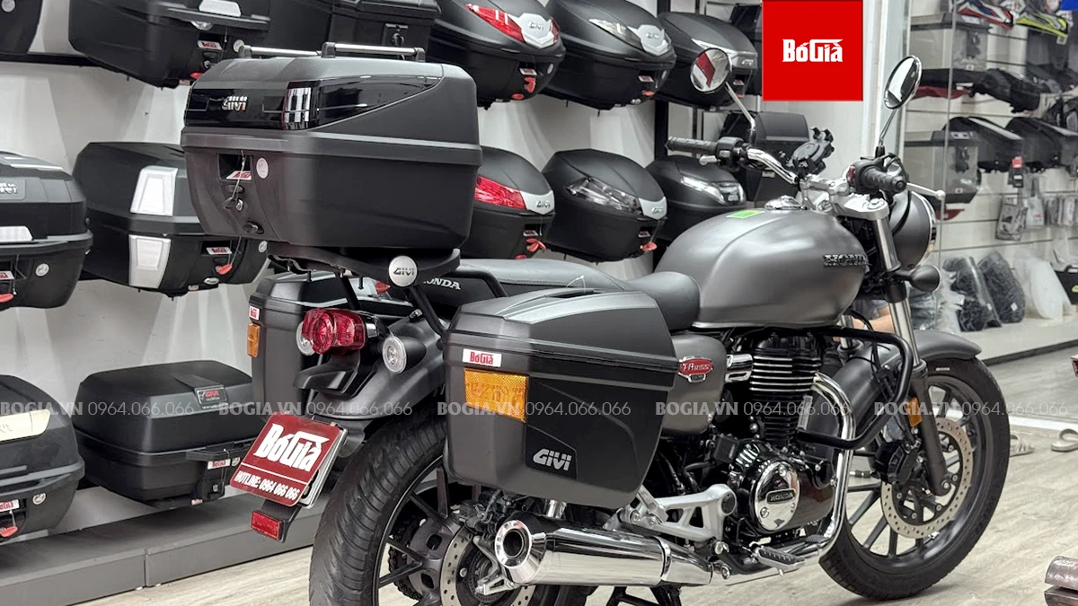 Các loại thùng xe máy Givi cho Honda CB350 Hness