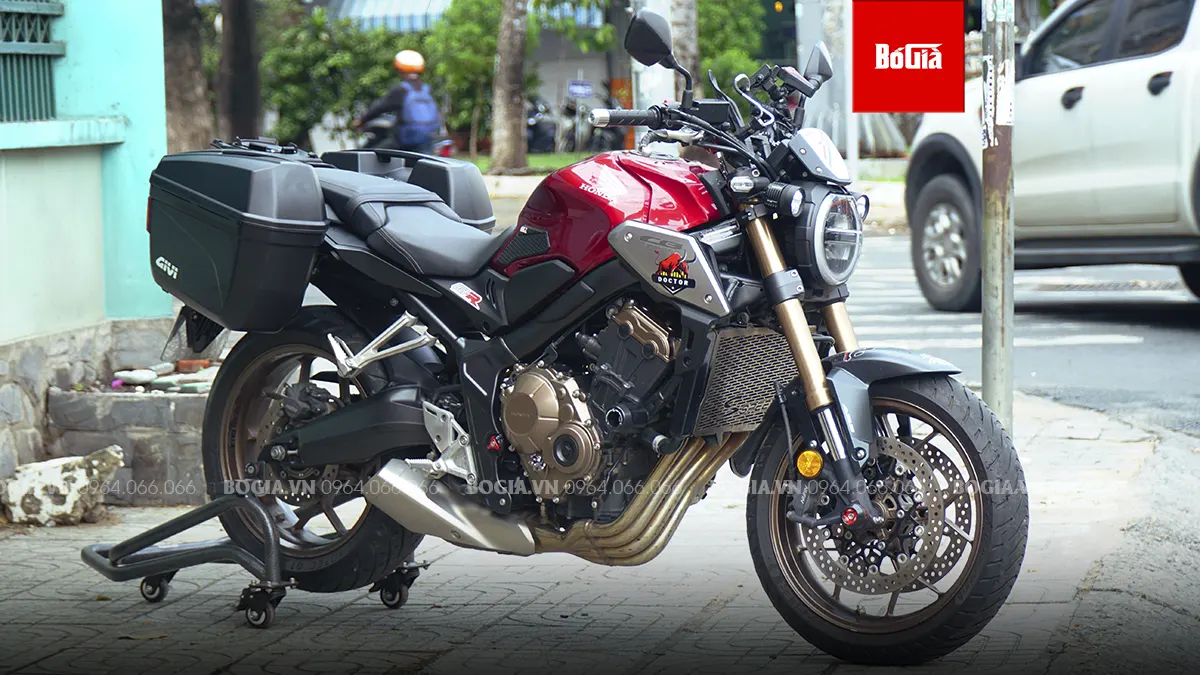 Địa chỉ lắp đặt Thùng hông Givi cho xe CB650R chính hãng, uy tín, chuyên nghiệp