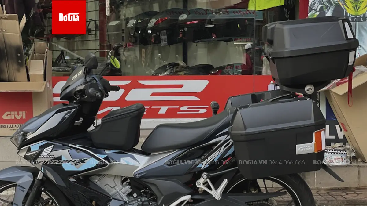 Combo thùng giữa, thùng sau và thùng hông Givi cho xe Winner X