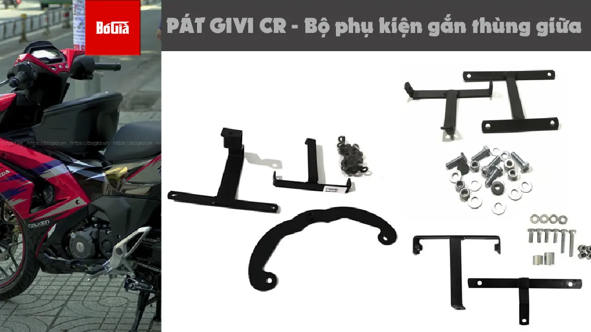 Pát Givi CR lắp thùng giữa cho xe máy