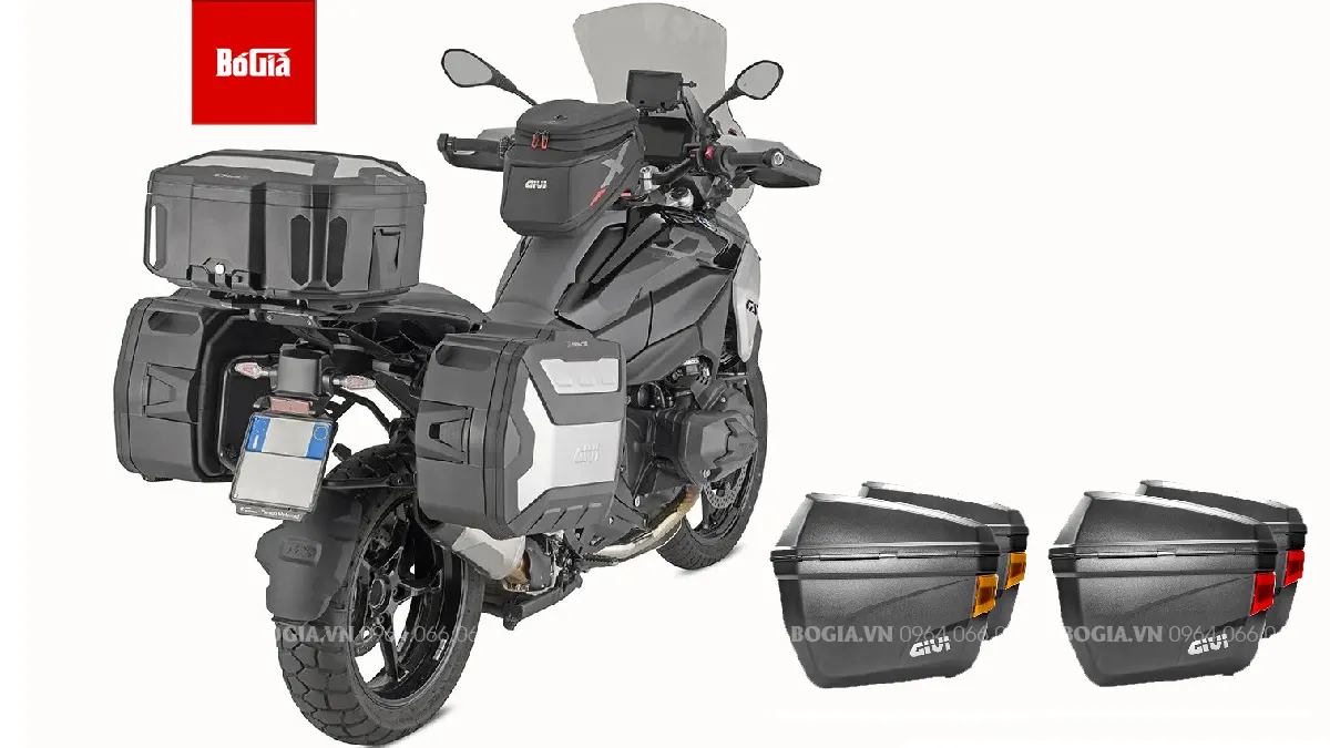 Thùng hông nhựa Givi lắp hai bên xe máy và mô tô PKL