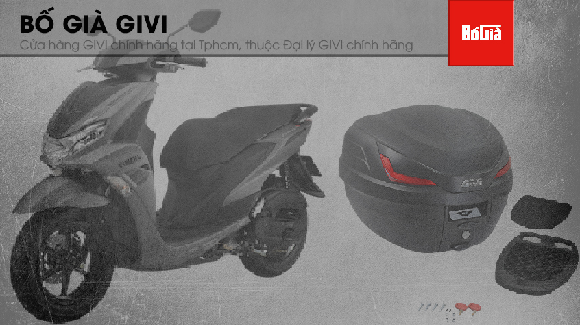 Baga sau xe Freego S, sử dụng làm giá đỡ thùng sau xe máy hoặc ràng đồ hành lý
